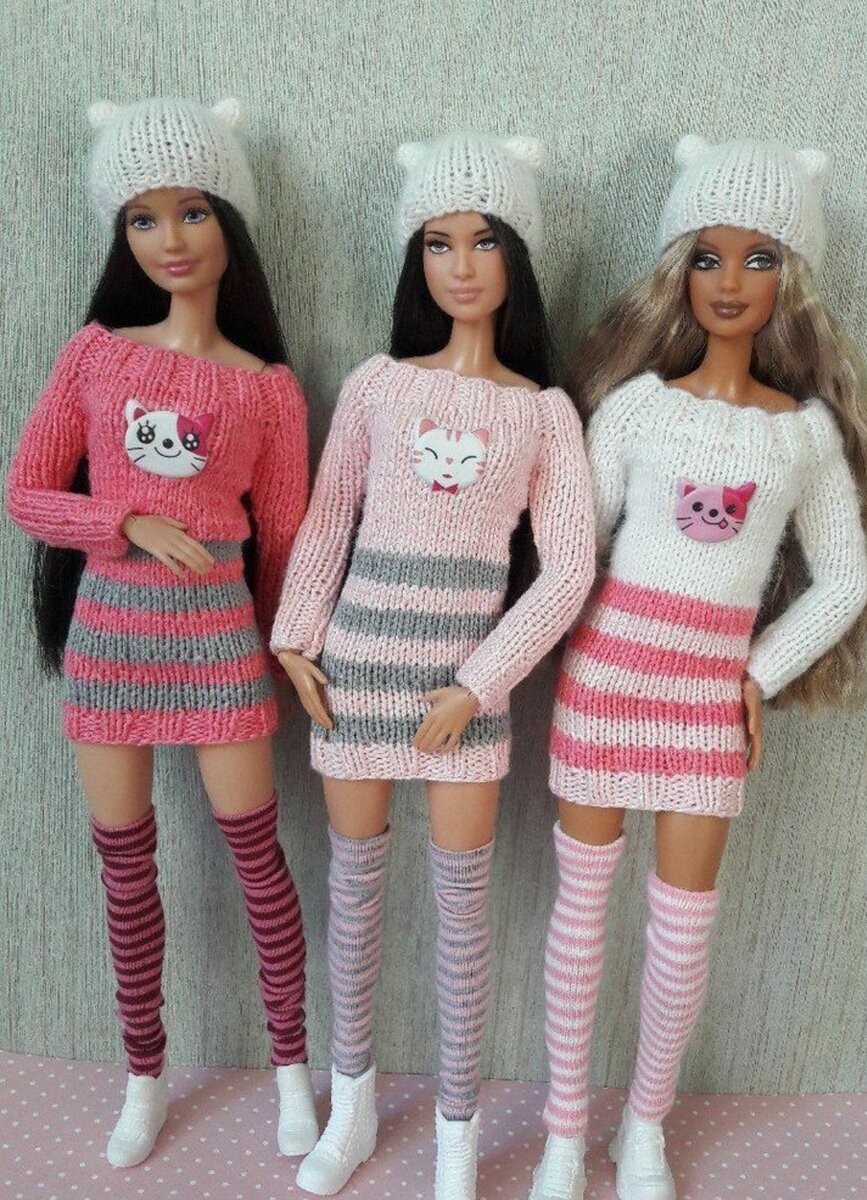 Одежда для куклы Барби своими руками из носка