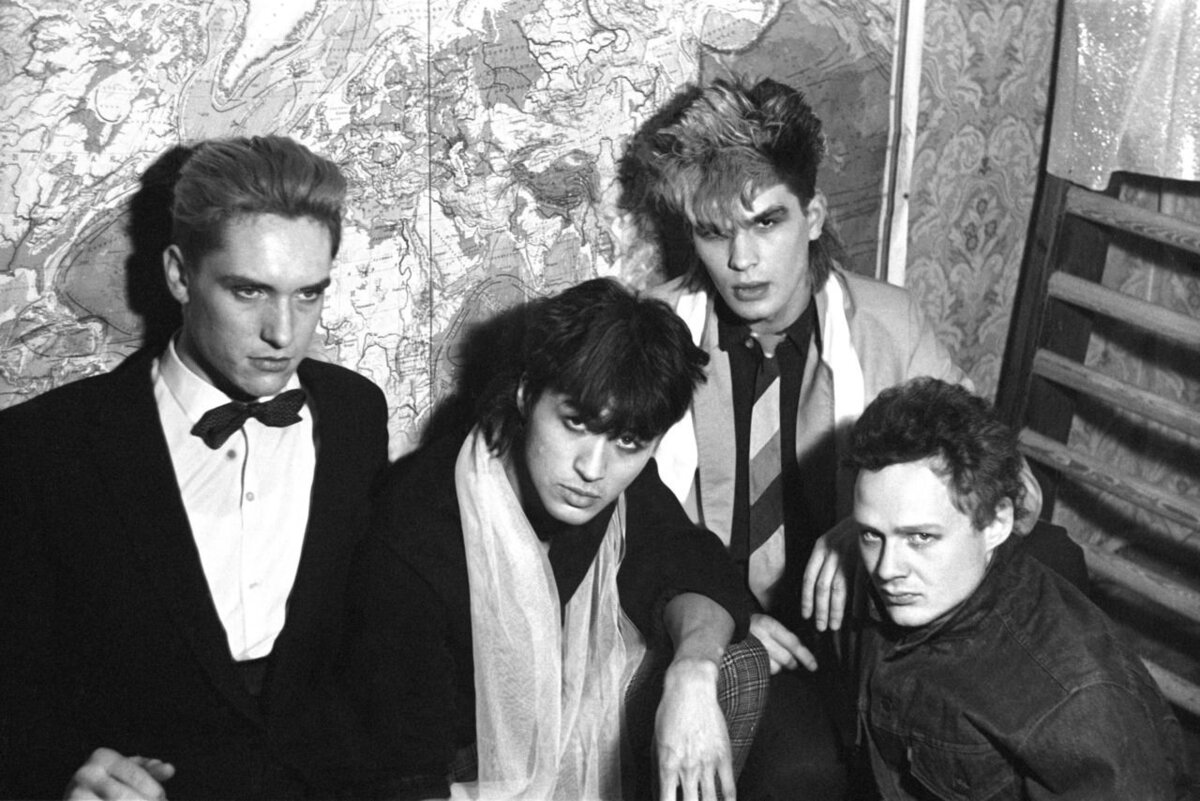 Группа "Кино". Февраль 1985 года. Фото Наташи Васильевой-Халл.