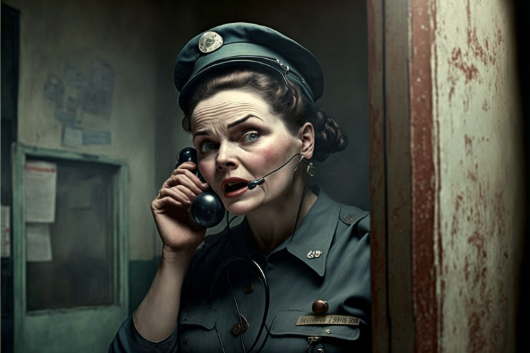 Нейросеть видит так нашу мадам лейтенант