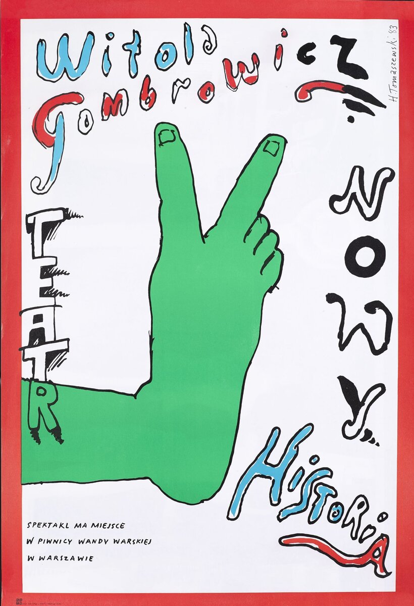 ▪️Хенрик Томашевский. Театральный плакат, 1983.