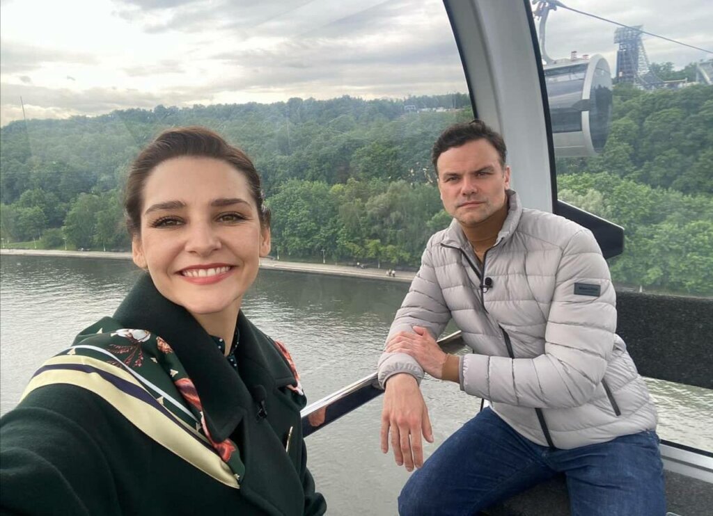    Глафира Тарханова с мужем, актером Алексеем Фаддеевым. Фото: соцсети актрисы