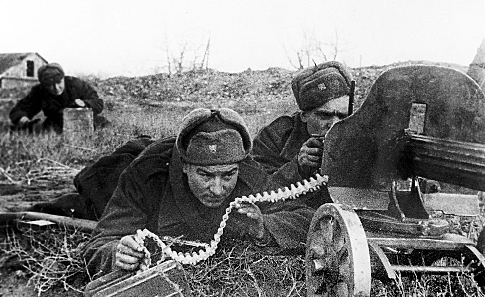 Пулеметный расчет, фотография приведена для иллюстрации