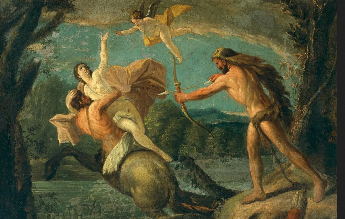 Гаспаро Дициани. "Геракл, Несс и Деянира", 1746 г.