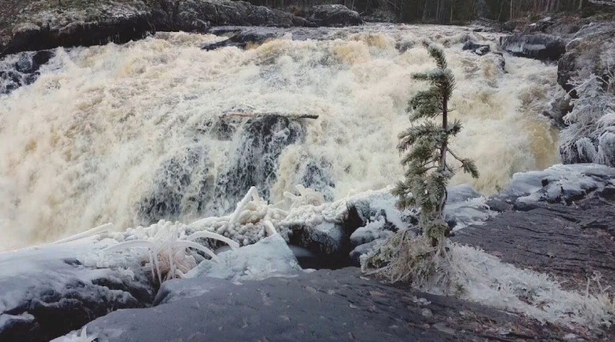 Водопад Куми Карелия