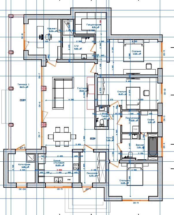 Планировка дома.