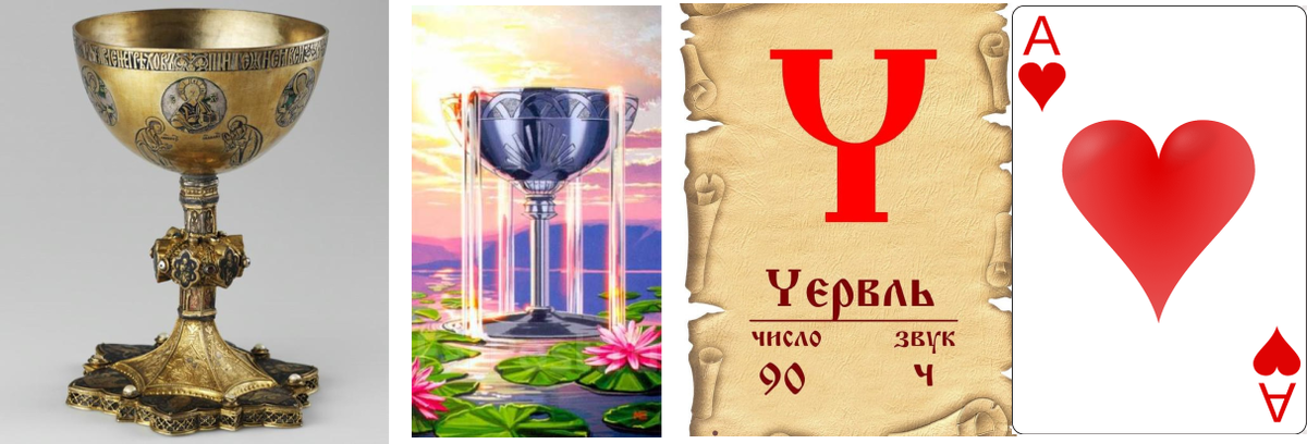 Потир, Чаши, Червь, Червы.