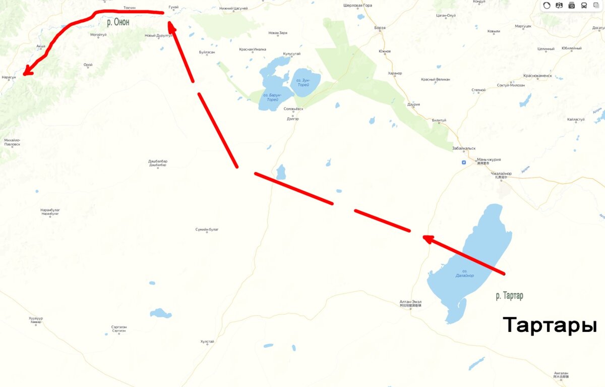  Примерно 7 век н. э. Путь Борте-Чино с семьёй к горе Бурхан-Халдун.