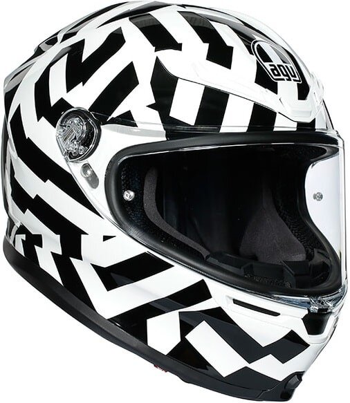 Шлем интеграл AGV K-6 Secret Black/White