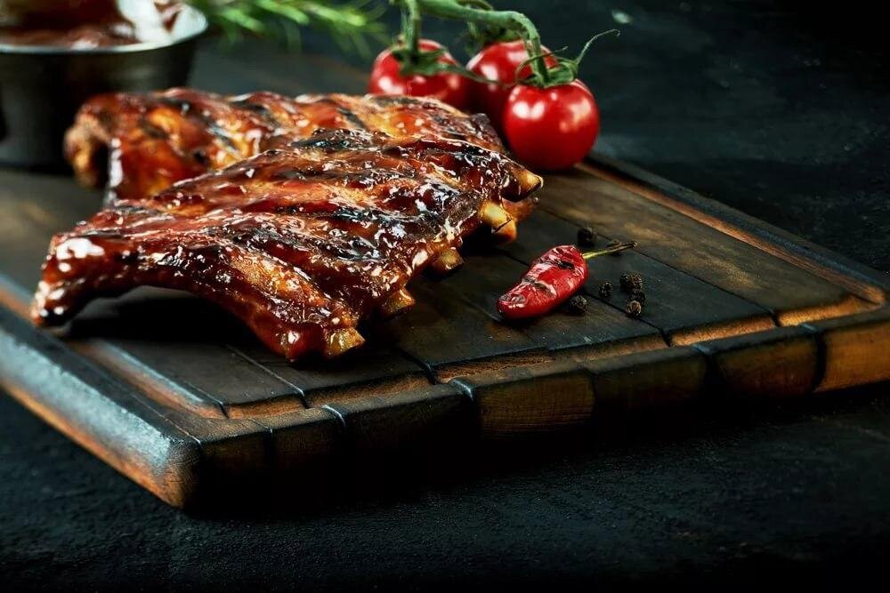 Готовые ребрышки из свинины 