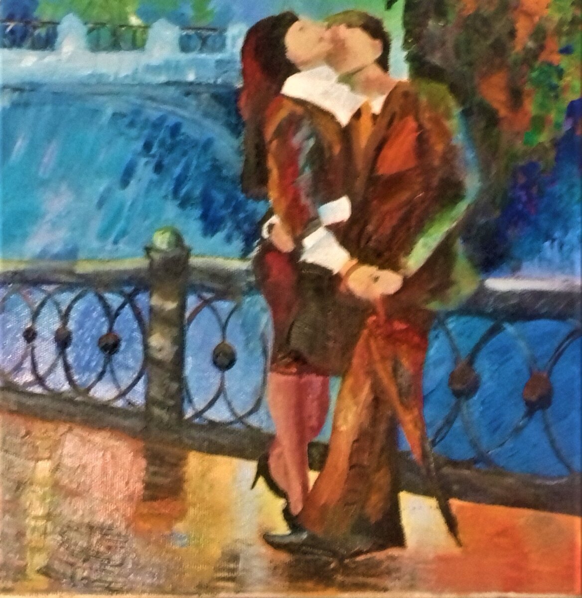 первые работы мастихином (личный архив)