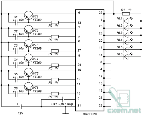 Источник:cxem.net/sound/light/light52.php