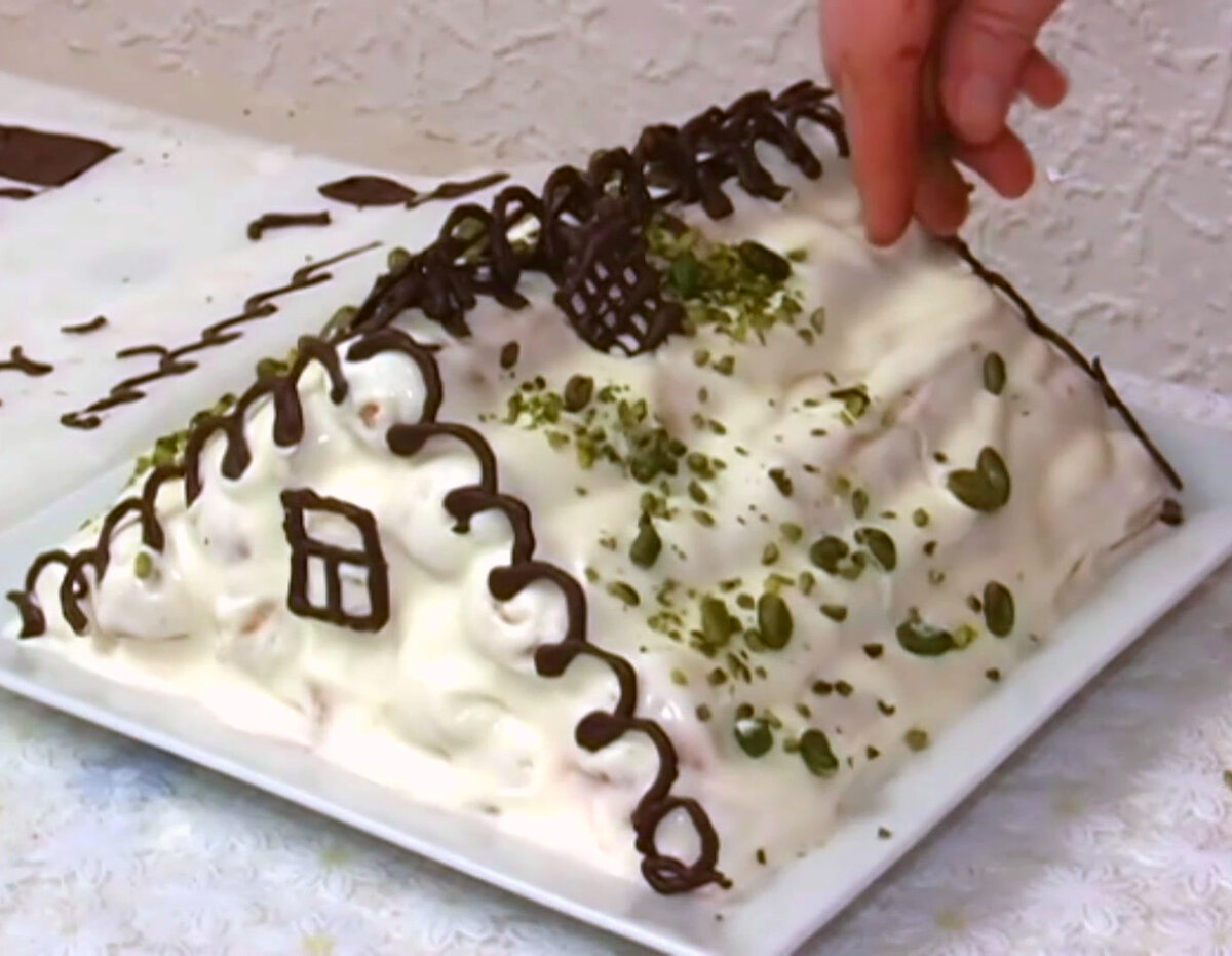 торт монастырская изба с клубникой рецепт с фото | Дзен