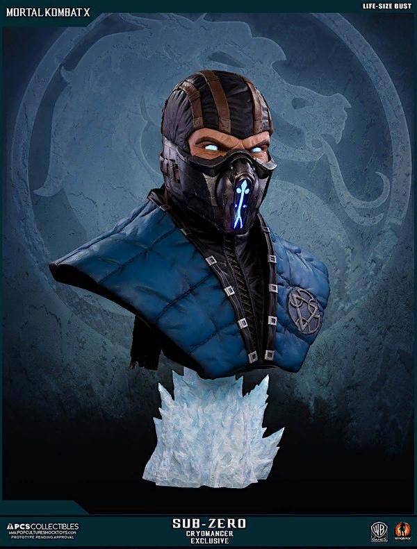 Mortal Kombat X Sub-Zero Lifesize Bust.