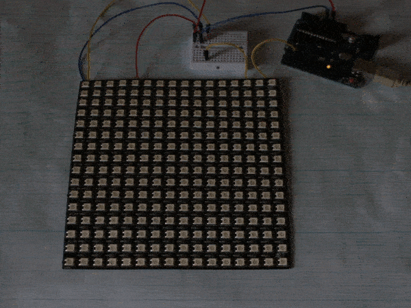 Адресные светодиоды на матрице