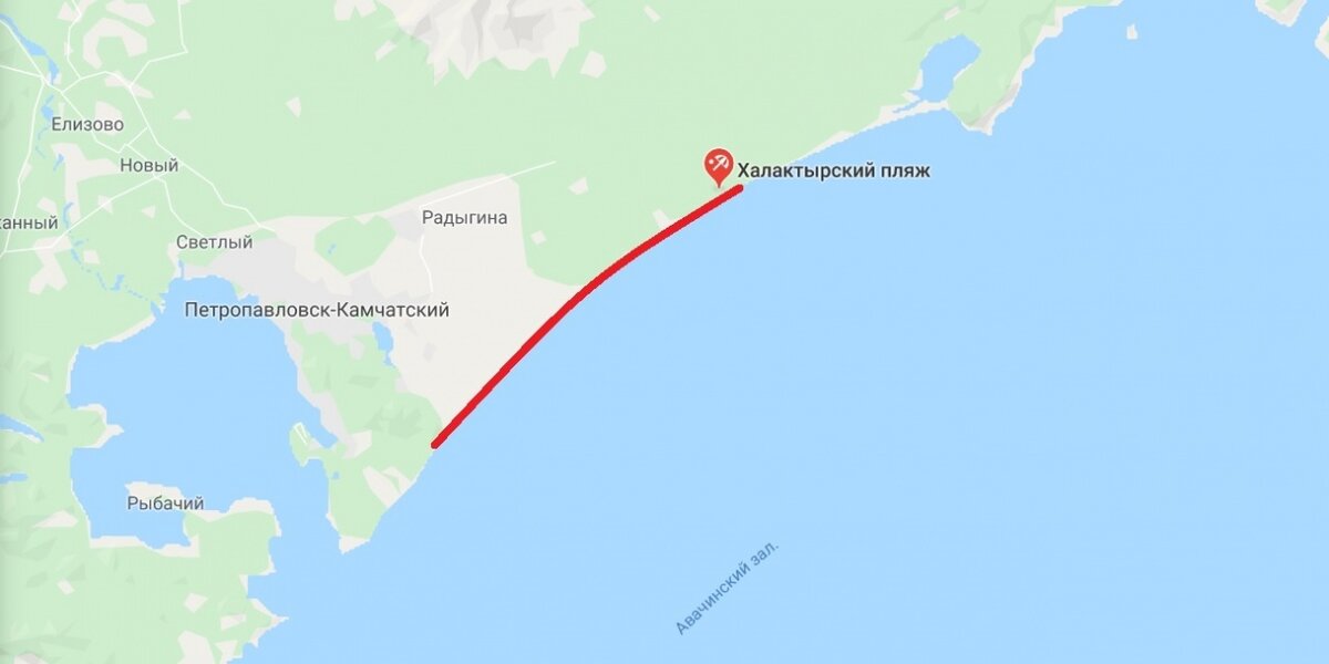 елизово на карте