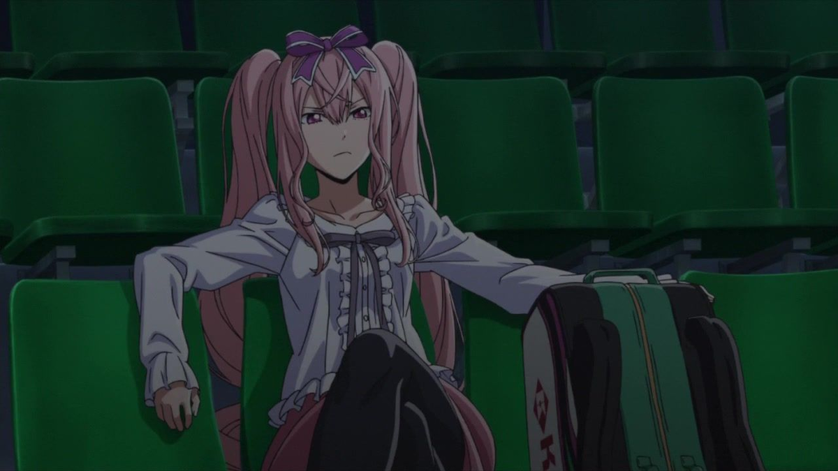 Кадр из аниме "Бадминтон Аяно Ханэсаки", 1 серия