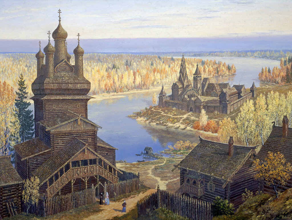 Картина В. Иванова из цикла "Ведическая Русь".