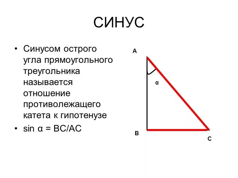 Синус а. Косинус на рисунке треугольника. Синус рисунок прямоугольный треугольник. Как выглядит синус. Косинус острого угла прямоугольного треугольника.