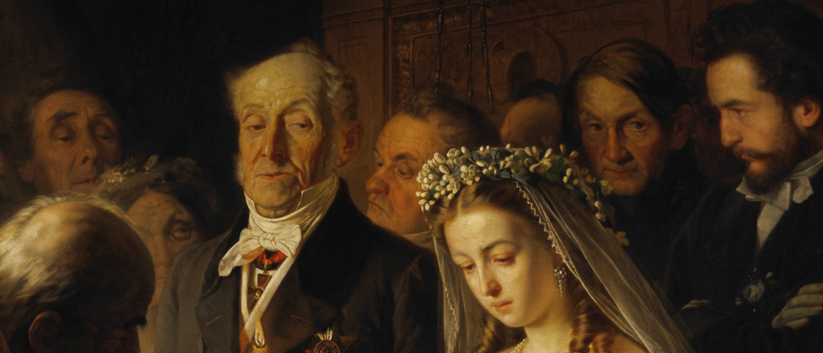  Неравный брак (фрагмент). Василий Владимирович Пукирев, 1862