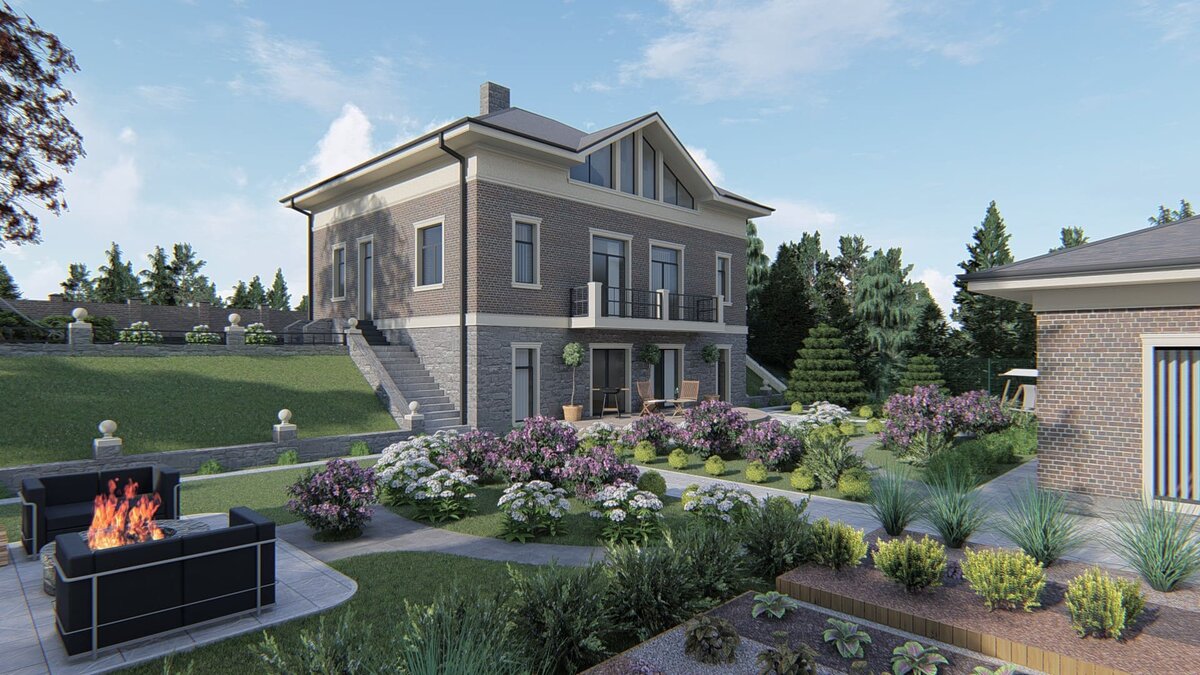 Проект дома и участка в Ленинградской области