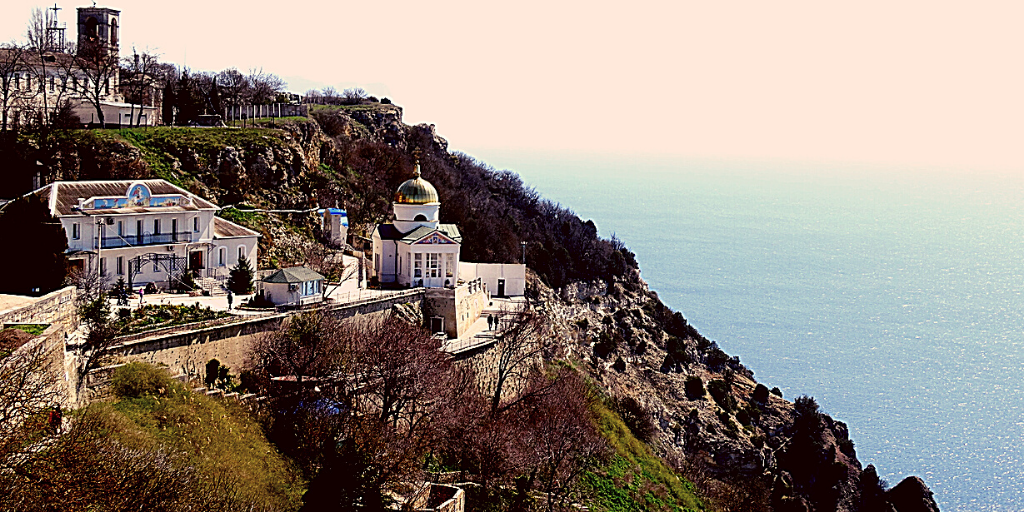 Мыс Фиолент. Георгиевский монастырь. Современное фото.