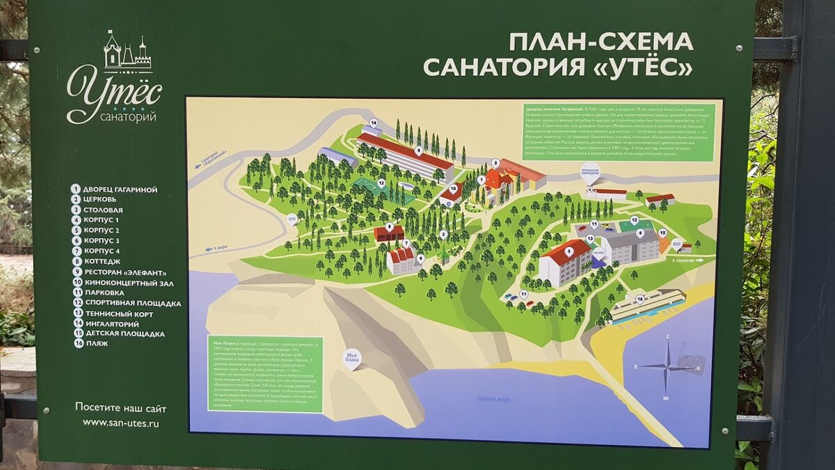 Схема алуштинского санатория