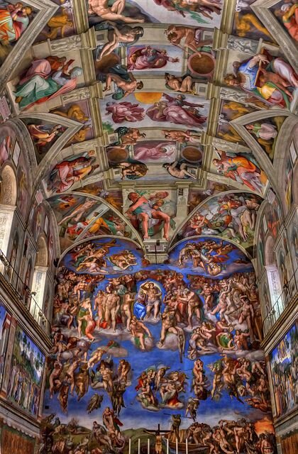 15 августа 1483 была открыта Сикстинская капелла, Ватикан ✨. Это не просто художественный шедевр, это наглядно представленное мировоззрение.-1-2