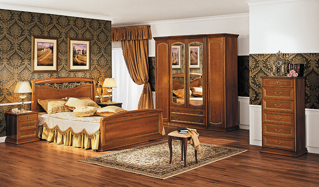 Коллекция мебели для спальни Луиджи орех