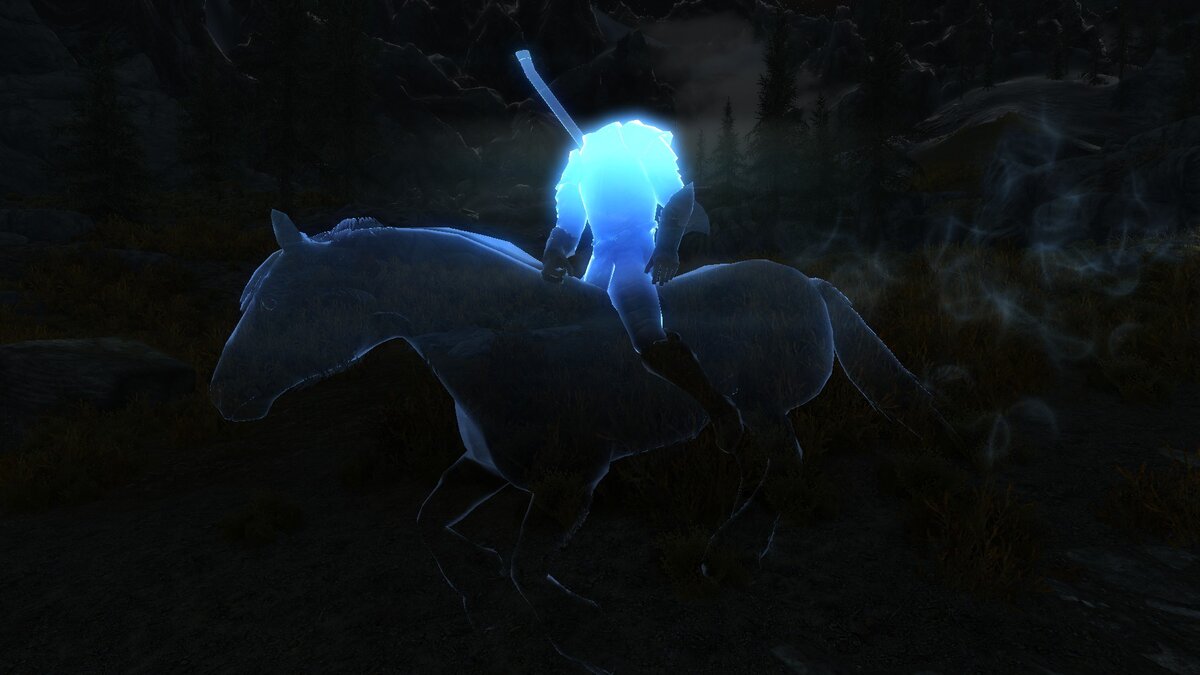 Призраки — неотъемлемая часть лора Свитков. Вот, например, всадник без головы в Skyrim