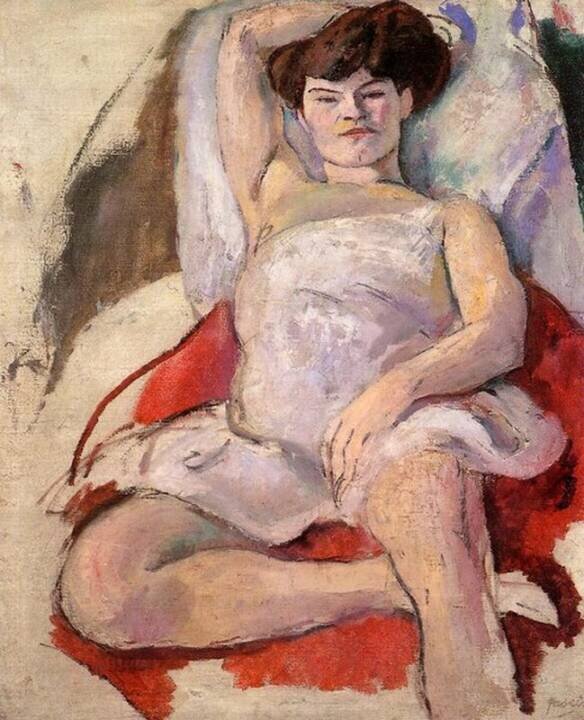 Жюль Паскин. Танцовщица в Мулен Руж. 1908