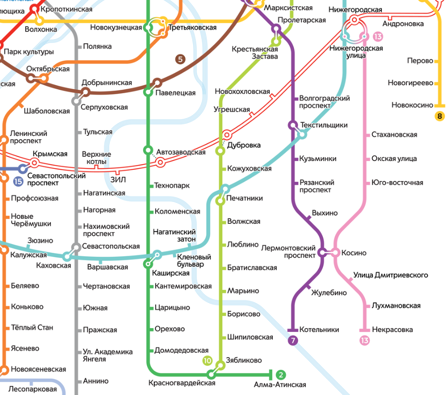 Схема станции метро печатники