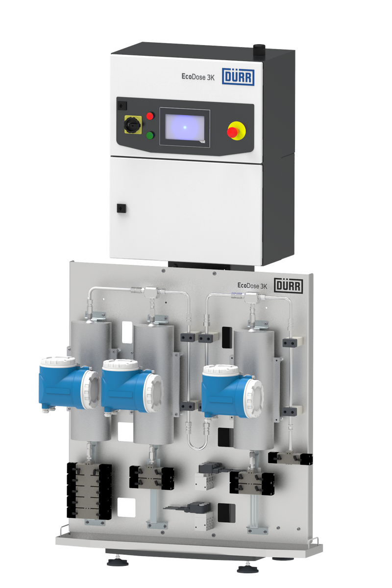 Изображение 1: Eco Dose 3K фирмы Dürr смешивает трехкомпонентные растворы.