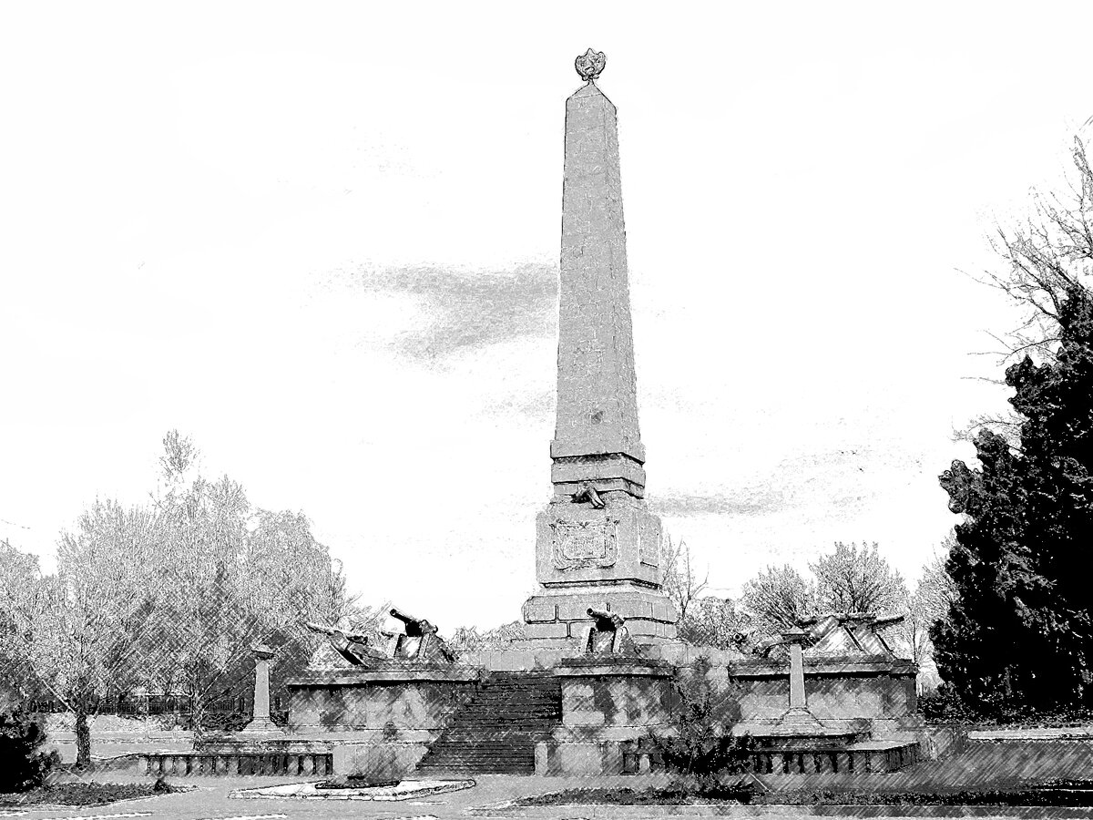 Памятник героям Таманской армии в г. Славянске. Проект А.А. Юнгера