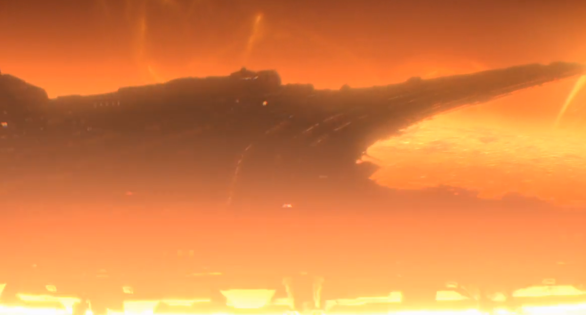 обработанный скриншот из сериала Звездные врата: Вселенная.