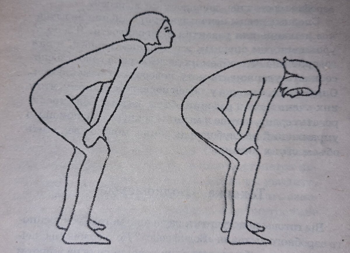 так выглядит правильное положение тела при выполнении техники