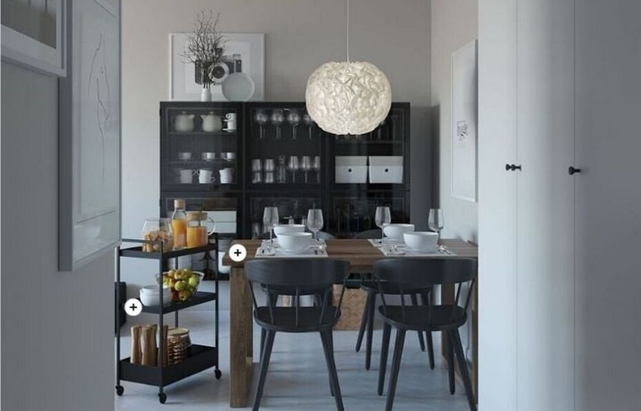 Идея дизайна в доме типа 1-ЛГ-602