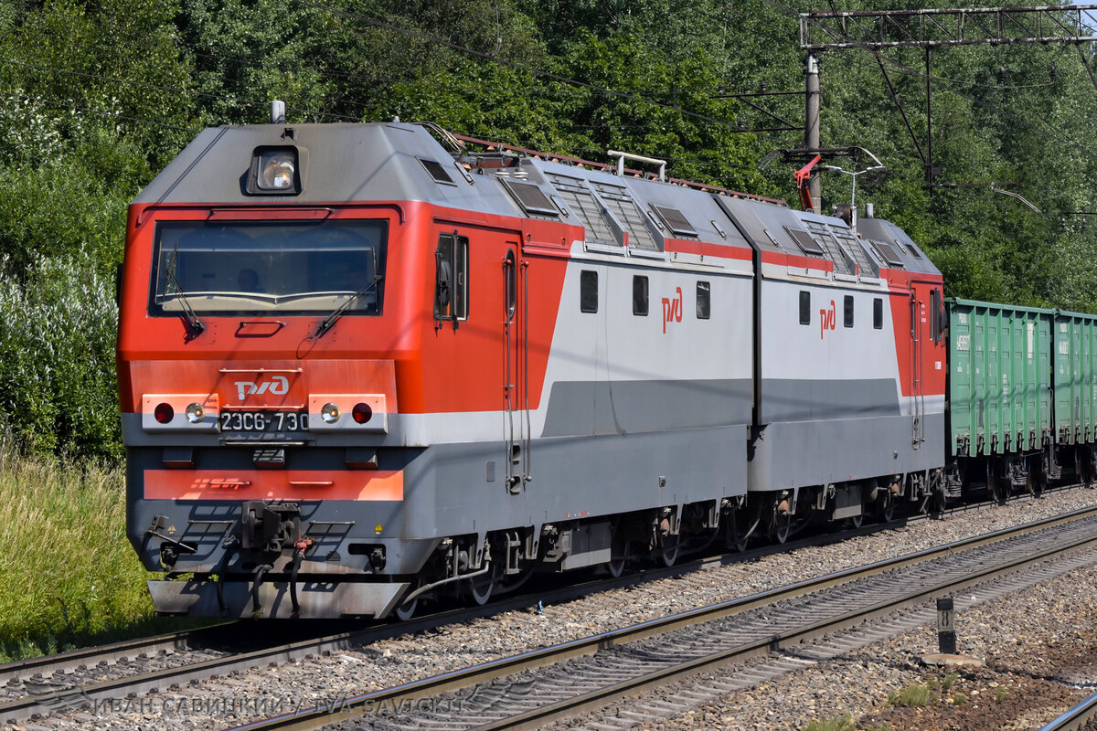 2ЭС6-730, приписан к депо Волховстрой, перегон Назия-Мга, 12/07/2021г.