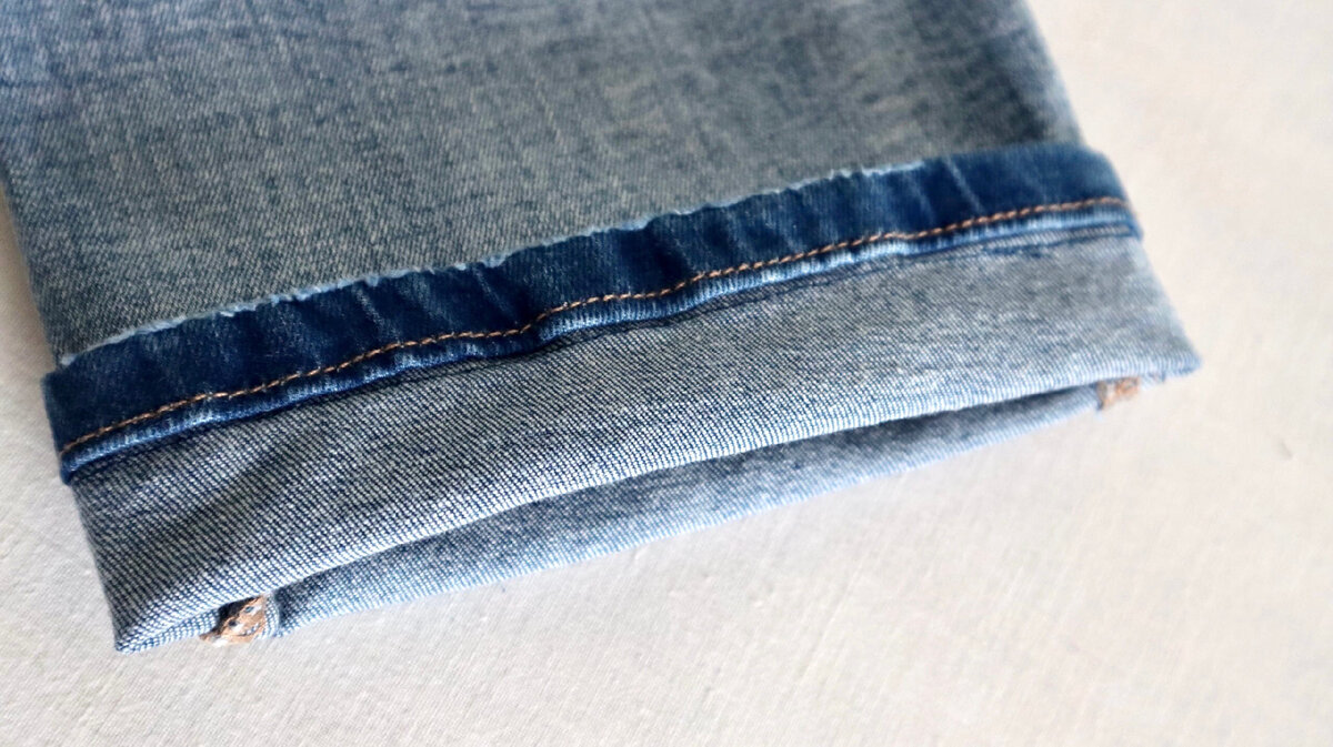 Как обрезать джинсы вручную