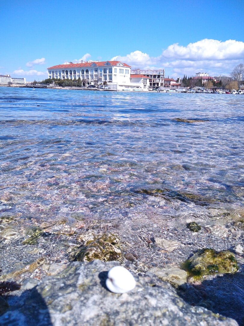 Водичка в бухте поражает своей прозрачностью!