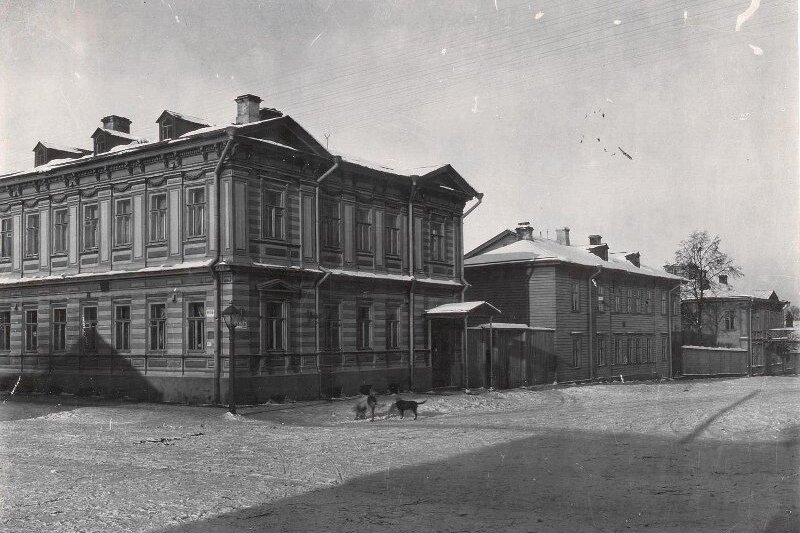 Вид на усадьбу архитектора В.М. Лемке, начало XX века.