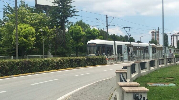 Трамваи около института Anatoly