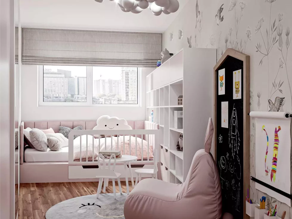 Большая мягкая безопасная кроватка фото 1