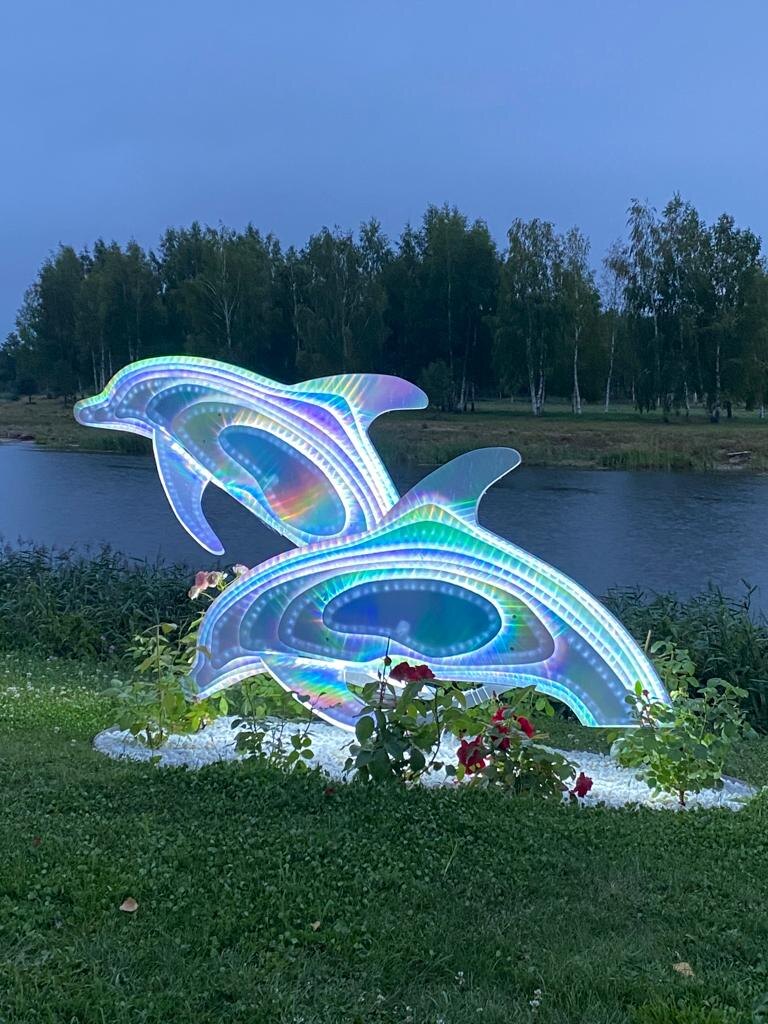 Арт объекты с использованием логотипов заказчиков "Сада Радости"