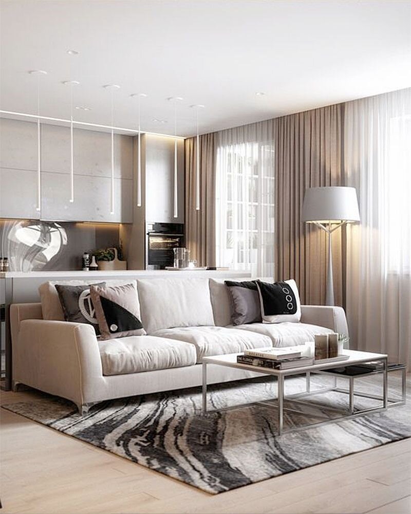 Современный интерьер кухни. Фото 1.