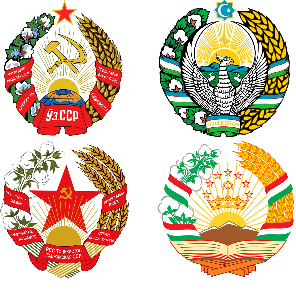 Герб узбекистана картинки