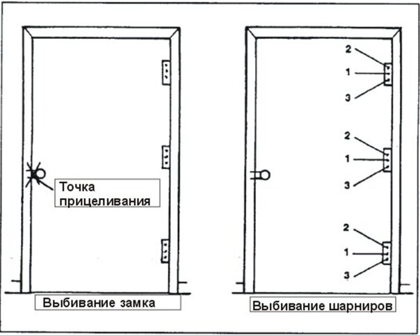 Рис. 1. Точки прицеливания для дробовика