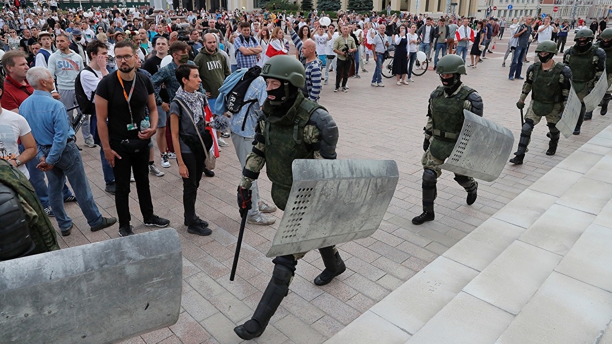 Один из дней протестов в Беларуси