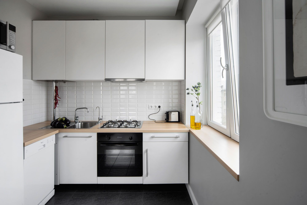 8 функциональных примеров дизайна кухни площадью 6 кв. м