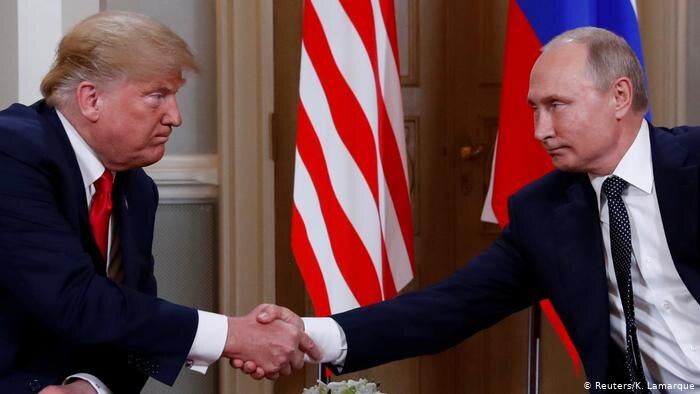 Дональд Трамп и Владимир Путин.