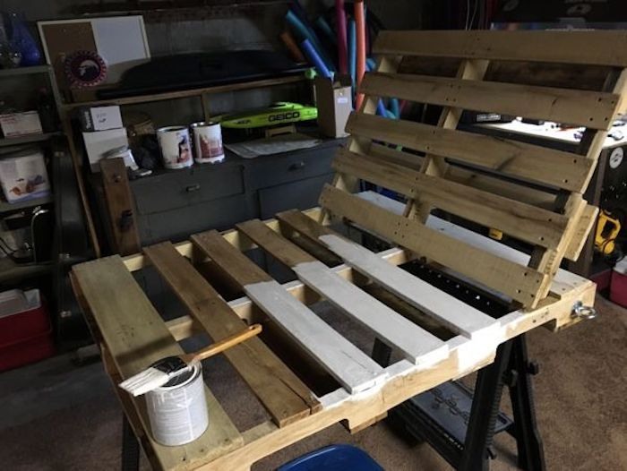 Качели со спинкой своими руками